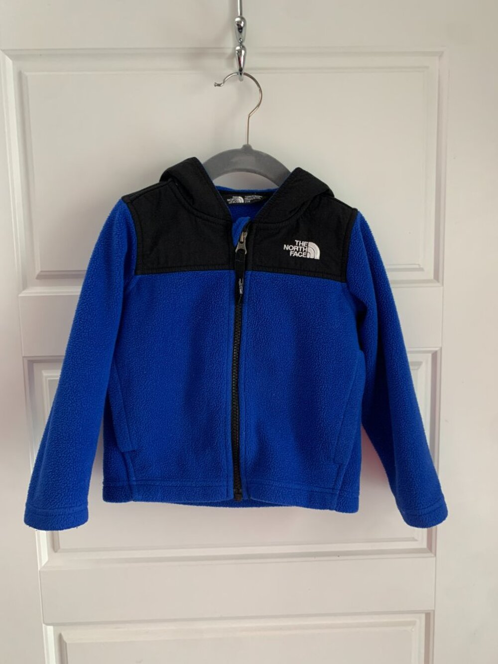 The North Face Toddler Blue Fleece Zip Hoodie Jacket 3T - Picture 2 of 6